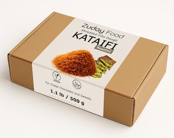 Premium Dried Kataifi - Perfect for Viral Dubai Chocolate Bar Pistachio Stuffed Desserts knafeh, Kunafa- Kataifi Shredded Fillo Dough