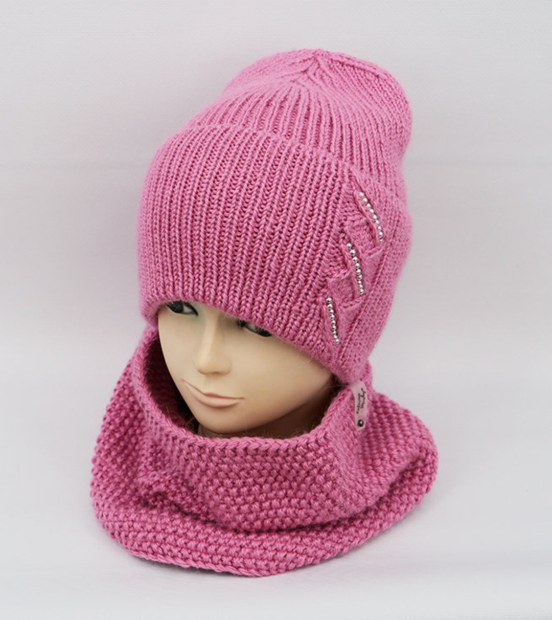 KNITTING PATTERN Hat and Cowl Set Natalie - Etsy