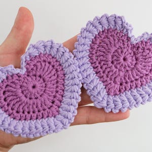 Crochet Heart Pattern | Valentine Coaster | Crochet patterns | Easy Heart Coaster Crochet Pattern | Valentine&#39;s Day | English PDF