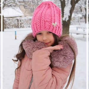 Hat KNITTING PATTERN – Hat from thick yarn | PDF in English
