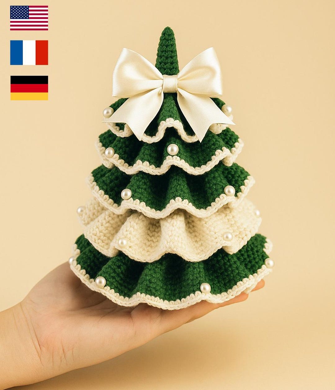 Ruffled Christmas Tree CROCHET PATTERN | Crochet Christmas Tree ...