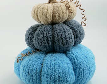 Fluffy Knitted Pumpkin Pattern: DIY Fall Decor (PDF Pattern)