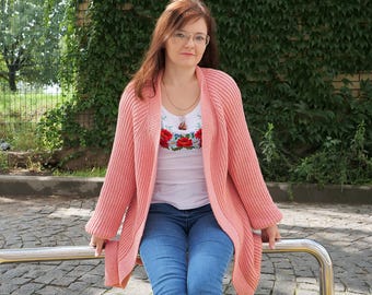 Half-Patent Rib Knit Cardigan Pattern – Advanced Beginner (PDF)