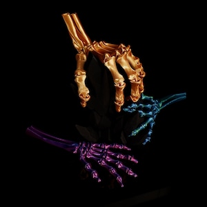 3D Printed Skeleton Hand Fidget Toy - Desktop Decoration Halloween Gift Birthday Gifts For Her Gift For Kid