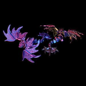 3D Printed Emperor Dragon STL Files ,Articulated Dragon, Flexi Animals, 3D Print Files, 3D Printed Toys, STL for 3D Printing