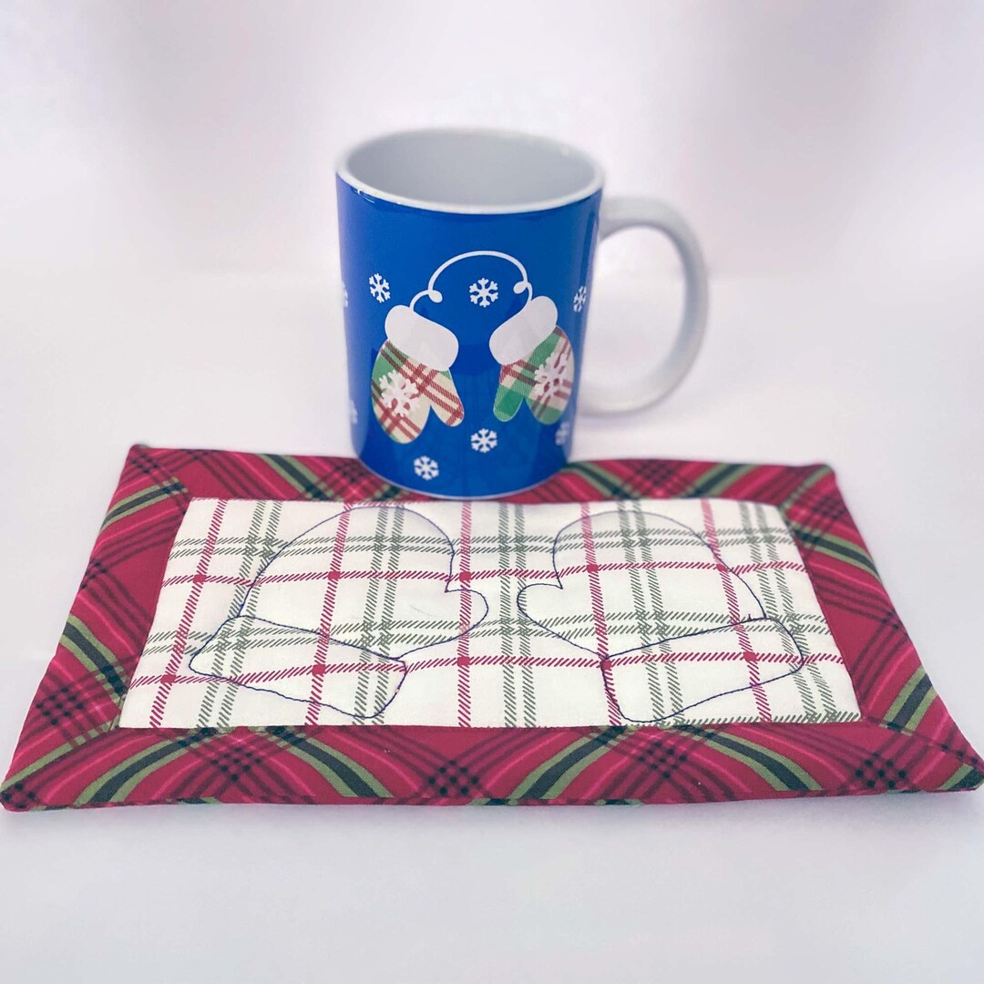 Mittens Mug Rug Gift Set - Etsy