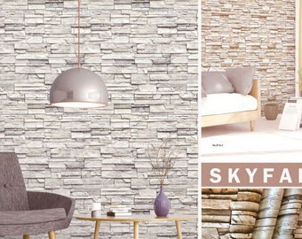 Steinziegel-Tapete in mehreren Farben, Schlafzimmer-Tapete, Wanddekoration, Dekorieren Sie Ihre Wände mit Tapeten, Büro-Tapete