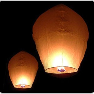 12x Wishing Lights Floating Paper Lanterns  ** FREE SHIPPING **