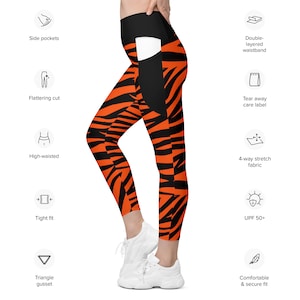Cincinnati Striped Leggings with pockets