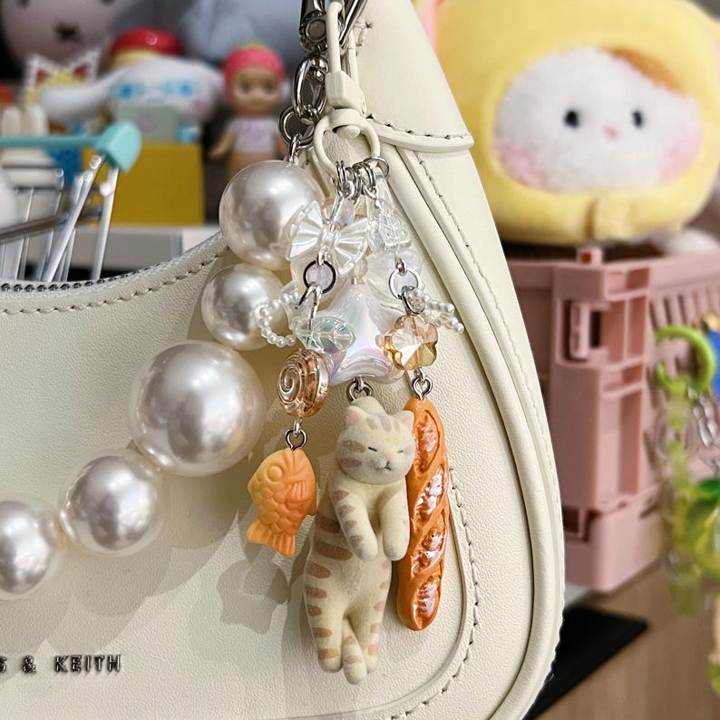 RESTOCK Sleepy Cat Keychains Etsy