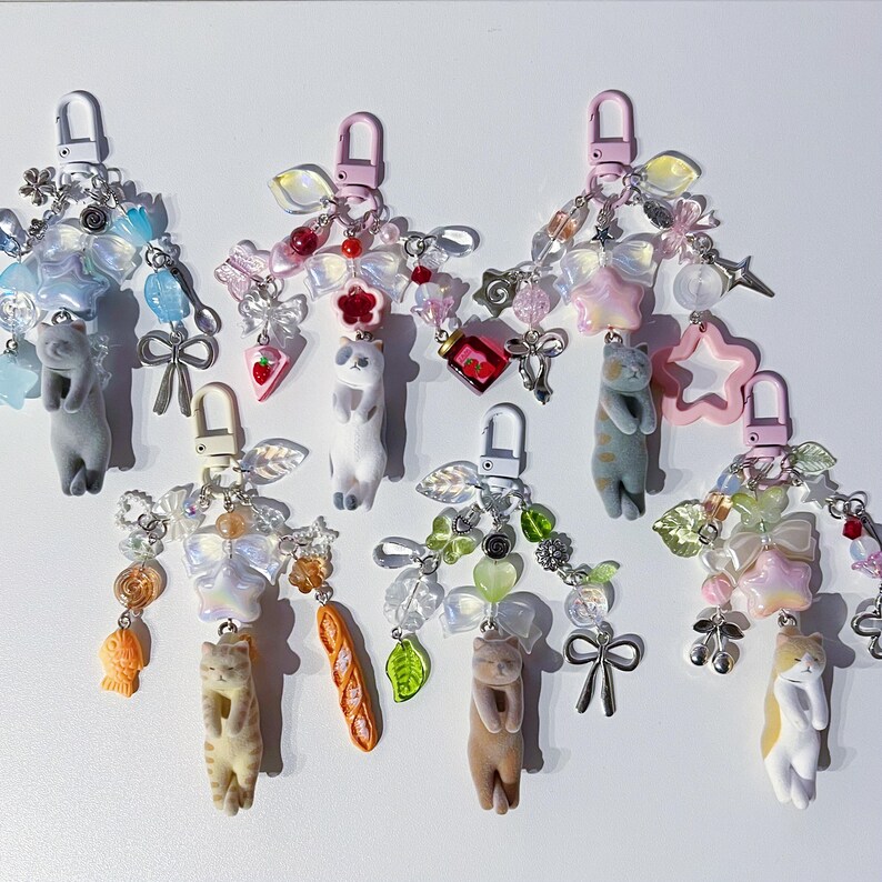 RESTOCK Sleepy Cat Keychains Etsy