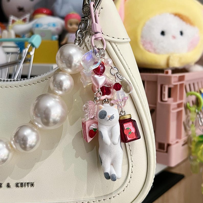 RESTOCK Sleepy Cat Keychains Etsy