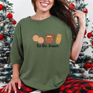 Cafesito y pan dulce shirt, Mexican Christmas tshirt, Spanish Merry Christmas, Spanish Christmas Shirt, Feliz Navidad shirt, pan dulce shirt