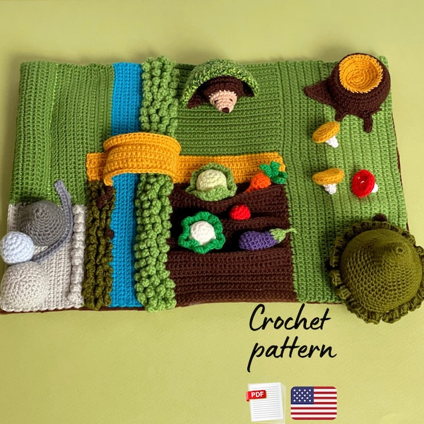 Crochet pattern Play Mat Forest