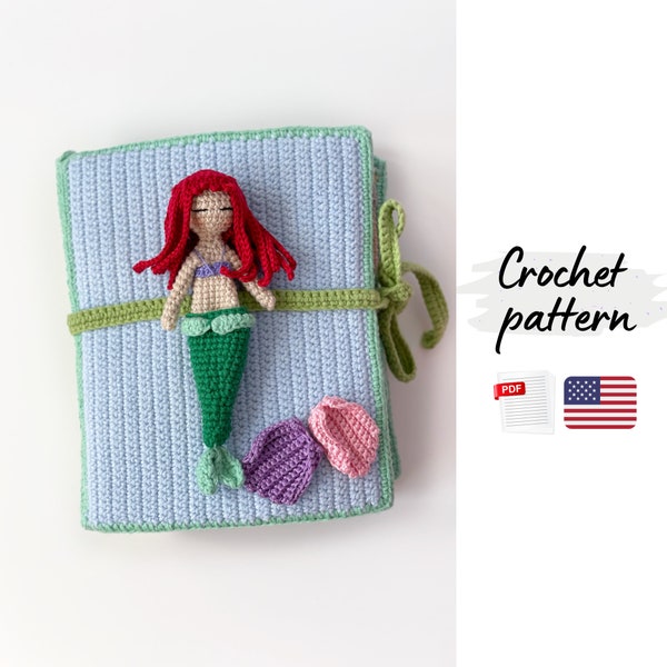 Crochet pattern Quiet Book adventures of Mermaid