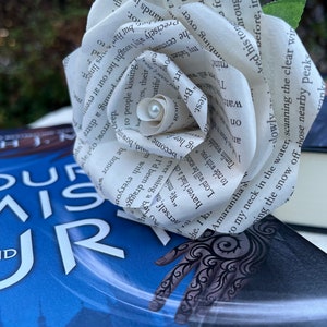A Court of Mist and Fury Book Page Rose