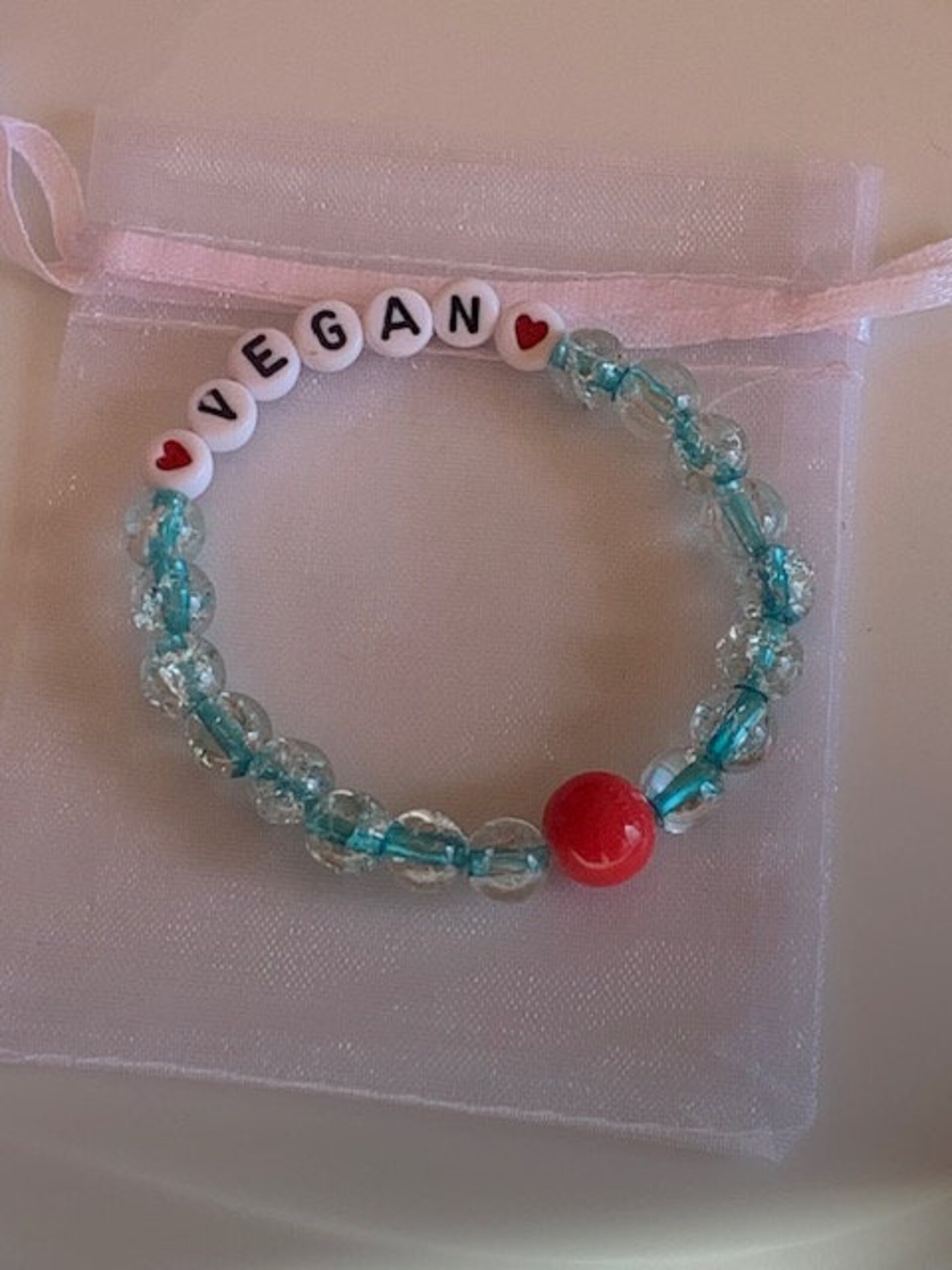 Vegan Bracelet. Beaded Bracelet. Vegan Gift. Handmade Bracelets. Vegan