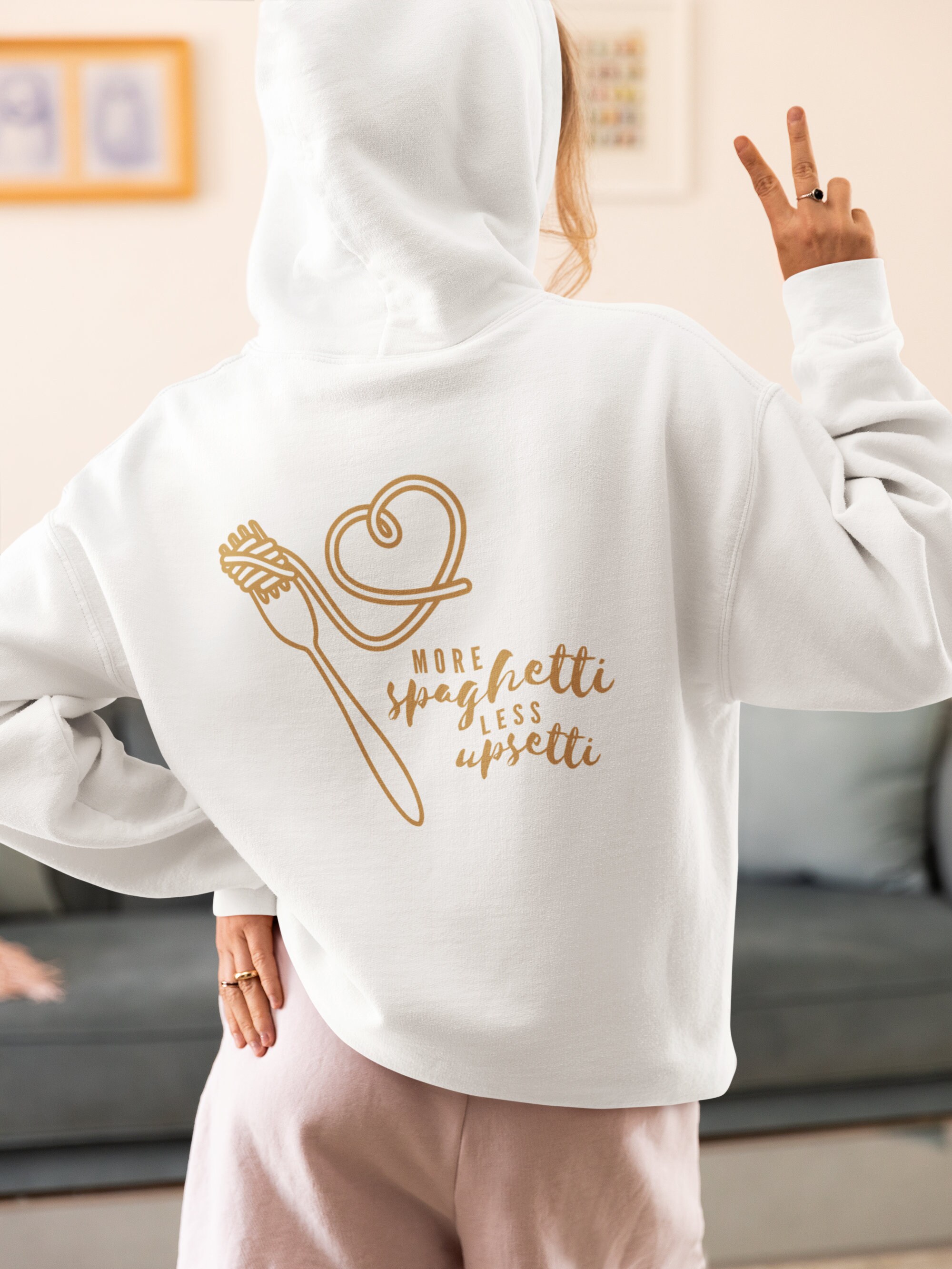More Spaghetti Minder Upsetti Hoodie, Meer Spaghetti Minder