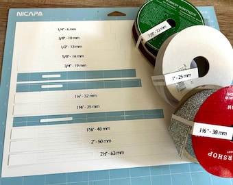 Ribbon Saver SVG Cut file for 4” diameter ribbon spools - 1/4” to 2 1/2” ribbon widths - Ribbon Keeper DIGITAL File for cutting machines