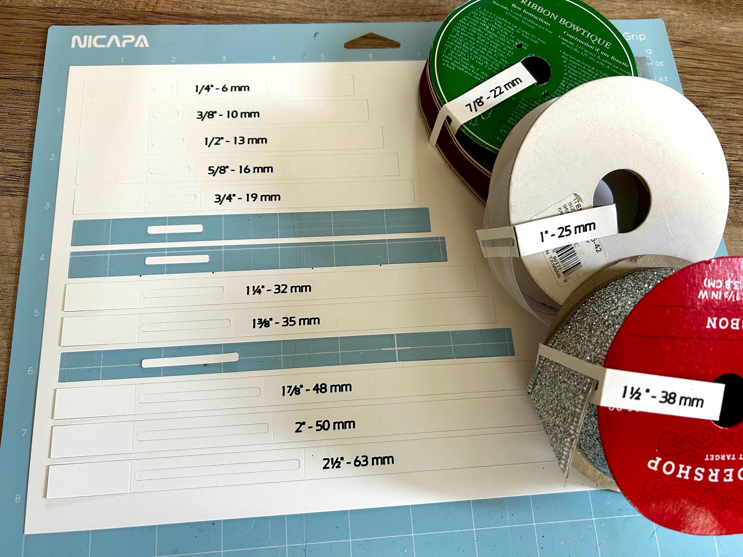 Ribbon Saver SVG Cut File for 4” Diameter Ribbon Spools - 1/4” to 2 1/2 ...