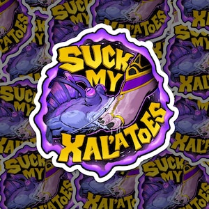 World of Warcraft  Suck My Xal'atoes Mudskipper Xal'atath Vinyl Decal