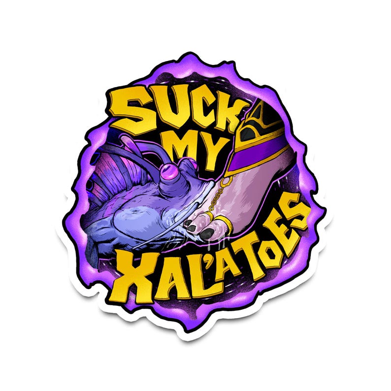 World of Warcraft Suck My Xal'atoes Mudskipper Xal'atath Vinyl Decal image 2