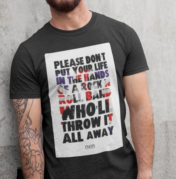 oasis Tシャツ Don't Look Back In Anger Oasis_T_Dont+Look+Back_black.