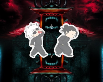 Gojo and Geto Vinyl Sticker: JJK Anime Gift