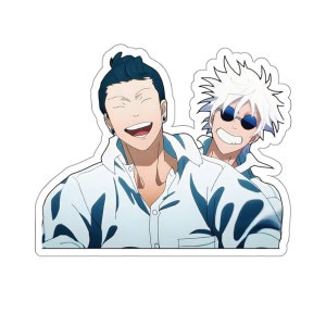 Gojo and Geto Sticker: JJK Anime Kiss-Cut Decal