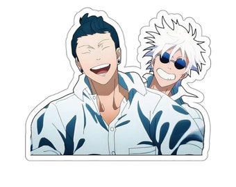 Gojo and Geto Sticker, Kiss-Cut Stickers, JJK, Anime, Cute Gift, Gojo Sotaro, Perfect Gift, Anime Lover, JJK Lover