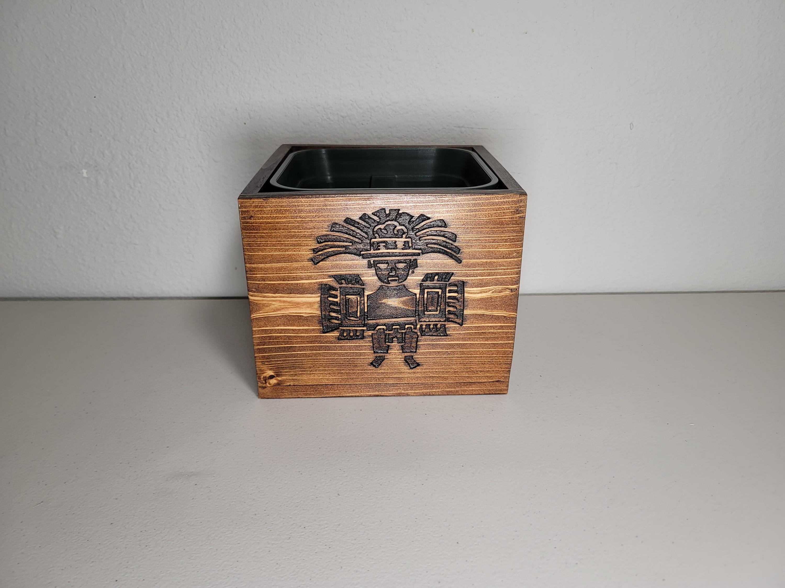 Planter Box, Aztec, Carving, Handmade, Indoor/exterior, Great for Herbs ...