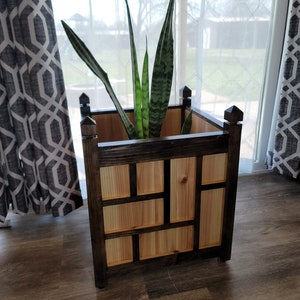 Houten plantenbak