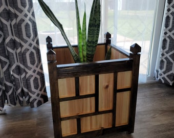 Wood planter