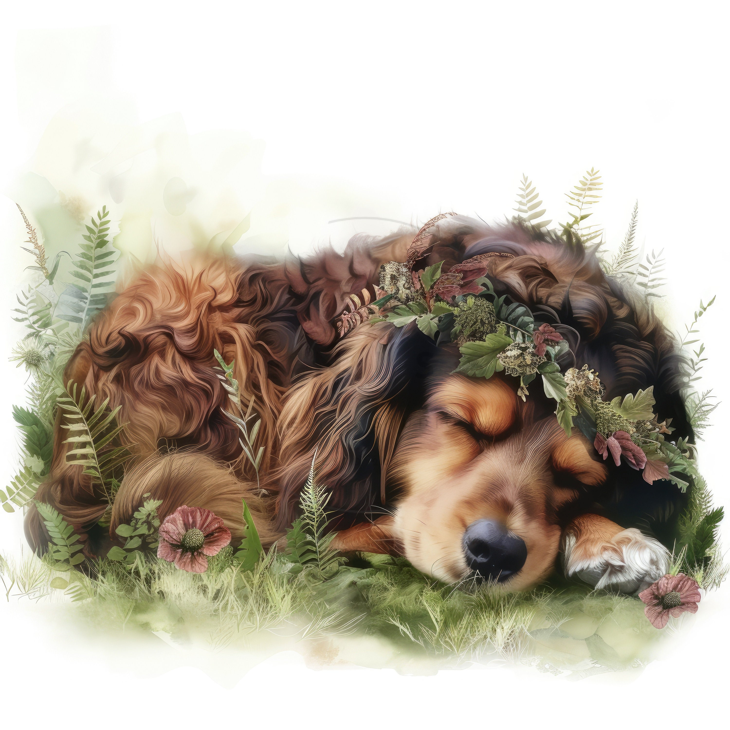 10 Sleeping Dogs Clipart Set, Cute Dog Cliparts Bundle, High Quality ...