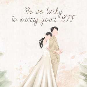 The Dreamer's Bookshop "Your BFF" Wedding Card