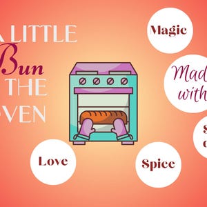 The Dreamer's Bookshop "Bun in the oven" Welcome Baby Card
