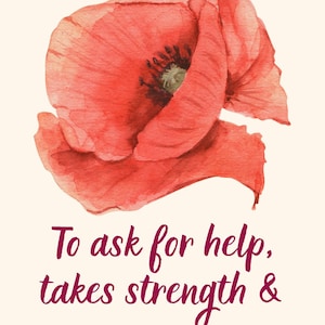 The Dreamer's Bookshop "To ask for Help" Love Yourself Card
