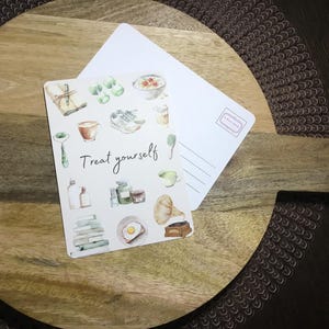 Carte imprimée empathique « Faites-vous plaisir » pour les maladies chroniques de la librairie du rêveur