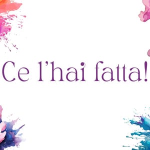 The Dreamer's Bookshop "Ce l'hai fatta" Exclamation Card