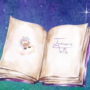 Cartão de boas-vindas para bebês "Conto do Júnior" da Livraria do Sonhador