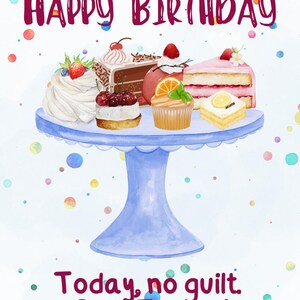 Carte d'anniversaire « Only Treats » de la librairie du rêveur