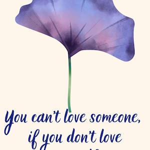 The Dreamer's Bookshop "You can't" Love Yourself Card