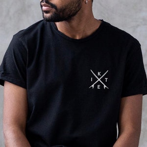 BOARD CROSS Funny Kitesurf T Shirt Men Kite Surf Gift T-Shirt Women Kitesurfing Gift Shirt Kite Apparel Kiteboarding Clothing Present