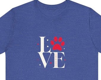 Vet Med Love T-shirt: Veterinary Medicine Paw Print Gift