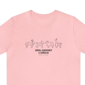 Vet Med Minimalist Small Ruminant and Camelid Medicine T-Shirt | Vet Student Gift | Vet Apparel | Veterinarian Gift | Short Sleeve Tee