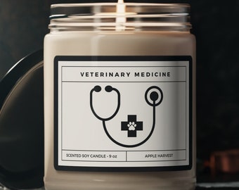 Veterinary Medicine Candle: Apothecary Soy Wax Candle, Vet Gift