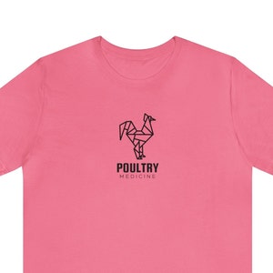 Vet Med Minimalist Poultry Medicine T-Shirt | Chicken Symbol |  Vet Student Gift | Vet Apparel |  Veterinarian Gift | Short Sleeve Tee