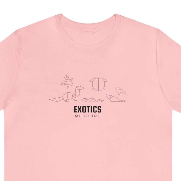 Vet Med Minimalist Exotics Medicine T-Shirt | Exotic Animals|  Vet Student Gift |  Veterinarian Gift | Vet Med | Short Sleeve Tee