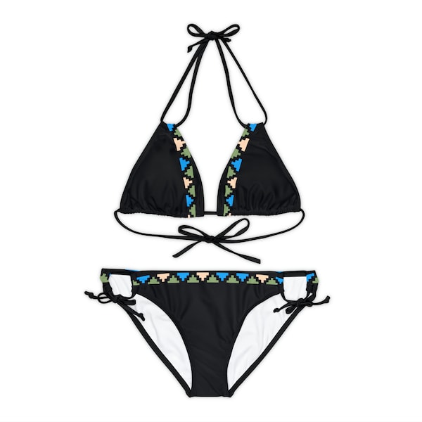 Bikini-Set I Triangel-Bikini I Neckholder-Bikini I schwarz