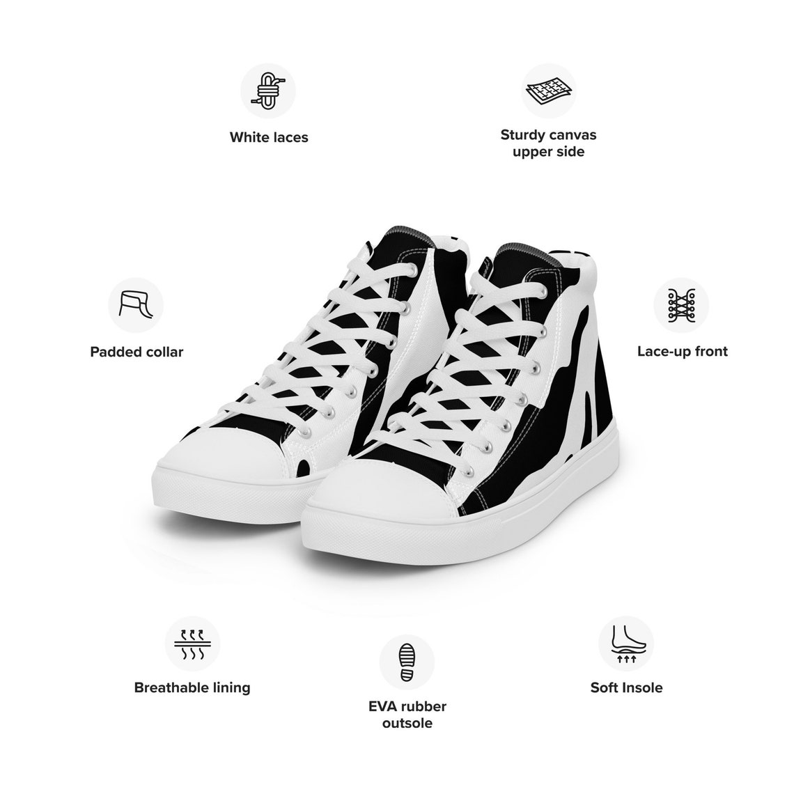 Zebra Sneakers for Your Urban Style Sneakers Animal Print Sports Shoes ...